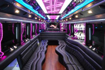 El Paso 50 Passenger Party Bus Interior
